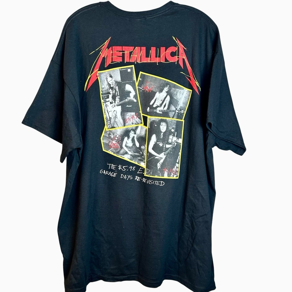 New Authentic Metallica Garage Days Photo Heavy Metal Band T-Shirt Size 2XL